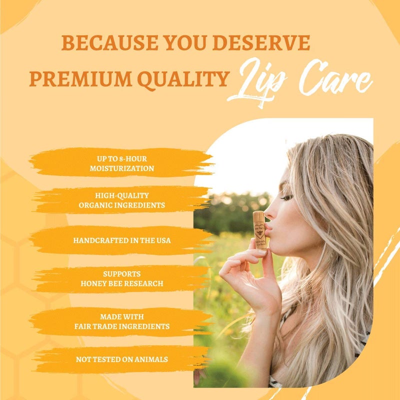 Bee Bella Lip Balm, Peppermint, 3 Pack - Hydrating Lip Care, 100% Natural, Original Organic Beeswax with Vitamin E, Handmade in USA - Image 4